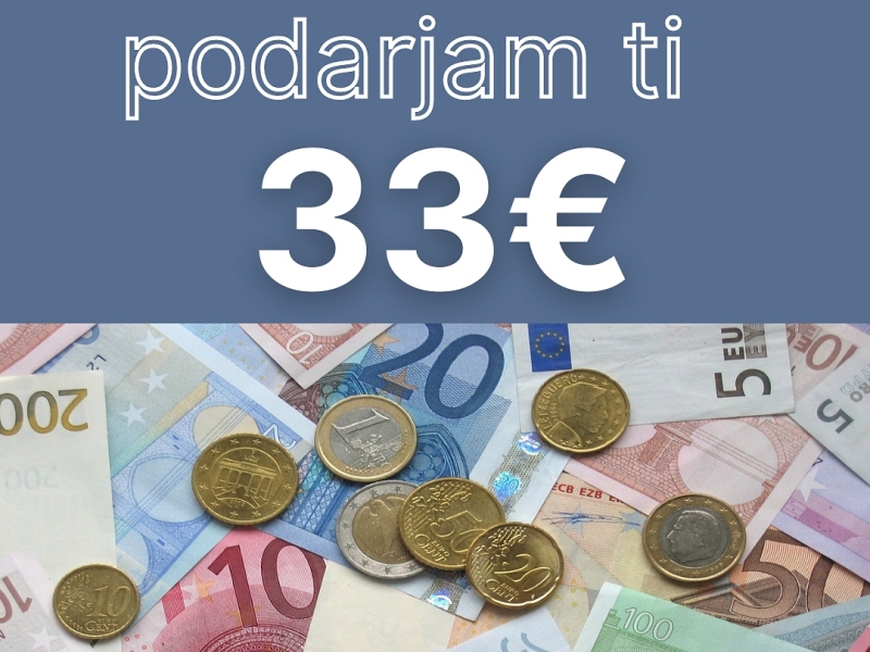 KODA za popust v višini 33€
